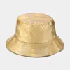 Береты Four Seasons Pu Solid Color Bucket Hat Fashion Joker Outdoor Travel Sun Cap для мужчин и женщин 63