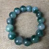 Filo 12mm NATURA Bule Verde Agata Giada BRACCIALE MANO CATENARIA Una Pietra