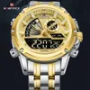 NAVIFORCE merk digitale herenhorloges roestvrij staal quartz horloge militaire sport waterdichte klok relogio masculino