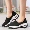 Shoes Women Tennis Shoes Breathable 5CM Height Increase Sports Sneakers Air Cushion Female Walking Sock Shoes Thick Bottom Platforms