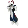 Furry Husky Fox Medium Long Fur Mascot Costume Walking Halloween Christmas Set Birthday Party Suit Party Size Christmas