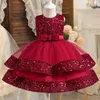 Girl Dresses Baby Girls Sequins Tutu Dress 1st Birthday Baptism Princess Children Party Gown Kids For Wedding Luxury