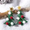 Dingle örhängen söta nyhet multistyle glitter akryl julgran droppe för kvinnor kaktus trendiga gåvor