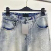 Men's Jeans designer Correct Version B Family 24S Letter Embroidered Denim Versatile Loose for Men and Women TSKW