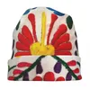 Baskenmütze, mexikanische Blumen, bedruckte Kunstkappe, coole Unisex-Outdoor-Skullies-Mütze, Mütze, Frühling, warm, Dual-Use-Mütze, gestrickt