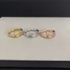 Desginer braccialetto catier braccialetto carier Kajia Nail Ring LOVE Anello per coppia da uomo e da donna Anello stretto da uomo largo per coppia Kajia pieno di stelle