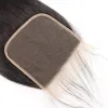 Verschluss geraden Spitzenverschluss 5x5 4x4 13x4 Spitze Frontalverschluss menschliches Haar Verschluss brasilianisch freiem Teil Remy Haare Verschluss natürliche Farbe