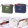 Cosmetische tassen Grote kleine diverse opbergmand Lichtgewicht canvas tas met trekkoord Verstelbare draagbare make-up draagtas Dames