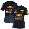 Homens camisetas 2024 F1 Team Red Racing RB18 Team Men_s Extreme Sports Formula One Fan T Shirt Women_s Bull Transpir