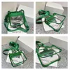 Axelväskor 2024 Summer Women Clear Transparent Crossbody Bag Female Jelly Handväskor och Purses Acrylic Chain Square Bolsos