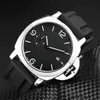 Panerai Automatiska klockor Swiss Movment Watch Silver Bezel Silicone Strap Mens Military Watch Montre HommePej7 WN-DMAQ