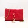 Luxury Crocodile Tassel Handbag Designer Shoulder Bag Chain Flap Women's Bag Classic Fashion Crossbody Purse Wallet
