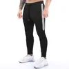 Calças masculinas de treinamento ginásio pista sweatpants corredores casual listra treino zíper bolso fitness masculino cinza correndo calças esportivas