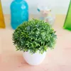 Decoratieve bloemen kunstplanten ingemaakte groene bonsai kleine boom gras pot ornament nep voor huis tuin decoratie bruiloft feest