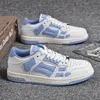 Os mais novos best-sellers europeus da marca Luxury Brand Bone Trainers Men Women Casual Shoes Casual Niche Spring Combation Bone Casual Board Sneakers Tamanho 36-44