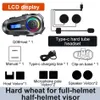 Q08 Motorhelm Headset Bluetooth LCD-scherm EQ Geluidseffect High-Definition IPX6 Waterdichte stereo FM-radio-oortelefoon