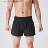 Men's Shorts New 2 in 1 Running Quick Drying Sports Shorts Mens Basketball Fitness Marathon Off-road Training Summer Beach Short Pants Y240320