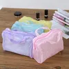 Bolsas de almacenamiento 1 unid bolsa transparente viaje organizador cosmético práctico llevar baño impermeable cremallera lavado