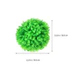 Fleurs décoratives 30cm boule de gazon artificiel plante en plastique simulé ornement d'aménagement paysager intérieur pour le bureau à domicile (rose)