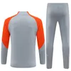 23/24 nouveau International hommes enfants Jogging vêtements de sport Milan demi Pull entraînement costume Kit 2023/2024 chandal futbol