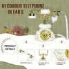 Vintage Elegant Audio Guest Book Wedding Phone, Retro Telephone Voice Recorder
