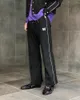 Мужские куртки 2024 Черные повседневные иголки для мужчин и женщин 1:1 Фиолетовая куртка с вышивкой-бабочкой и карманами AWGE Спортивные пальто