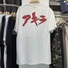 Herr t-shirts mode vintage tee lös casual tecknad mekanisk armtryck ärm i streetwear högkvalitativa komiska karaktärer mens toppar j240319