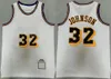 Mens Retro Basketbol Johnson Vintage Jersey 32 Jerry West 44 Dennis Rodman 73 Wilt Chamberlain 13 Gömlek Gerileme Tüm Spor Hayranları için Dikiş Mükemmel Kalite