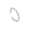 Bagues de cluster S925 Sterling Silver Beans Bague simple pour femme Ins Petit design minimaliste géométrique perle irrégulière ouverte