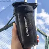 Su Şişeleri 500ml Protein Shaker Şişe Çırpma Balo BPA Ücretsiz Spor Şişesi Sızıntı Korumalı Karıştırma Kupası Spor Fitness Eğitimi İçecek Yazıları YQ240320