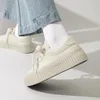 Casual Shoes Japanese Canvas Women's 2024 Spring Big Head Bread Enkelt och höga mångsidiga kvinnliga sneakers Kvinnor