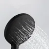 Pommeau de douche à main économie d'eau noir salle de bain buse de pluie aérateur haute pression portable 240314