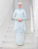 Mujeres Abayas Abiertas Papillon Hijab Moda Moderne Gasa Abaya Vestido Khimar Dubai Baju Kurung Borong Musulmán