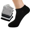 Meias masculinas 5 pares/lote primavera verão algodão tornozelo para negócios casual cores sólidas curtas meias masculinas chinelos