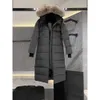 Cananda Goosewomen's Canadian Down Jacket Women's Parkers vinter i mitten av längden över knä huva tjocka varma gooses rockar kvinnliga122533 Chenghao01 237