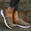 Casual Shoes 2024 For Women Leopard Print Women's Vulcanize Fashion Slip-On Light Mesh Sneakers