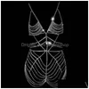 Overige Riem Y String Lingerie Chain Crystal Body Bikini Set Beha Taille Kettingen Top Party Sieraden 221008 Drop Delivery Dhxzc