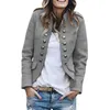 Vestes Femmes Blazers Veste 2024 Oversize 5XL Automne Femme Bureau À Manches Longues Couleur Unie Manteau Lâche Vêtements Décontractés