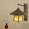 Wandlampen Bamboe Kunst Vintage Stijl Antiek Hal Balkon Licht Cafe Bar Loft Verlichting Binnen Buiten Decoratie