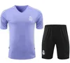 23/24 Costume d'entraînement du Real Madrid Finals Maillot de football hommes ENFANTS À manches courtes CAMAVINGA Rudiger camiseta hommes top uniformes Vini Jr Tchouameni