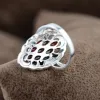 Шарм стерлинговый ювелирные украшения природа каменное кольцо с серьги -серьги подвеска индийского винтажного стиля для женщин Аниллос де Плата