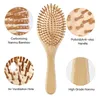 Bambus-Haarkamm, Paddelbürste, Luftkissen-Massagekamm, Entwirrungsbürste, antistatische Haarbürsten