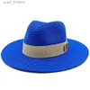 Chapéus de aba larga Bucket Chapéus de verão Mens Womens Hat Sun Beach Hat Unisex Panamá IC Versátil Protetor Solar Str Hat Wide Brim Jazz C Atacado 2022 NewC24319