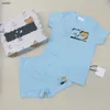 Mode peuter jumpsuits ontwerper pasgeboren bodysuit maat 73-110 baby zomer t-shirt set korte mouwen en shorts 24mar