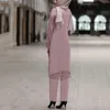 Abbigliamento etnico Turchia Abito musulmano Donna Long Top Hollow Solid Hijab islamico Abiti Marocchino Caftano Party Abiti Abaya 2024