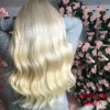 Extensies Remy-haar Clip-in Extensions van echt haar Natuurlijk zwart tot lichtbruin Honingblond Ombre Steil haarextensions 20 inch 120 g