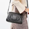 Totes 2024 Fashion Women's Genuine Leather Handbags Luxury Ladies Small Shoulder Bags Vintage Messenger Cow