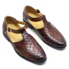 Sandali classici gladiatore sandali maschi sandali vera cuoio vera mucca abaya scarpe formali per abiti estate per uomini