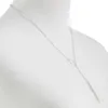 Colliers pendentifs Collier rond minimaliste pour femmes, pendentif en perles, clavicule, feuilles, longue chaîne, bijoux à la mode, cadeau pour fille, L2403L2403