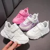 Zapatillas de deporte para niños para niñas Escuela Casual Blanco Versátil Antideslizante Moda para niños PUMesh Deporte Zapatos para correr Niños Suave 240314